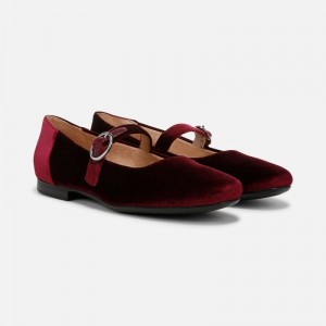 Naturalizer Kelly Mary Jane Flat for Women Red FX94-2314P4