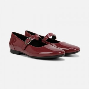 Naturalizer Kelly Mary Jane Flat for Women Red NK94-5034H7