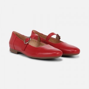 Naturalizer Kelly Mary Jane Flat for Women Red OT46-0656E8
