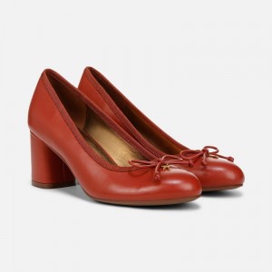 Naturalizer Sienna Block Heel Pump for Women Red LG68-6978D7