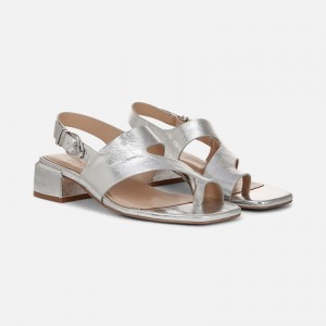 Naturalizer 27 EDIT Audra Dress Sandal for Women Silver UV60-1750Q0