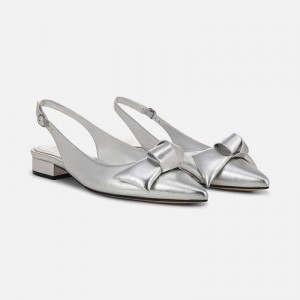 Naturalizer 27 EDIT Shine Slingback for Women Silver VB14-5184D7
