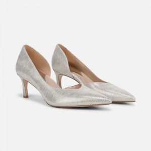 Naturalizer 27 Edit Faith Pump for Women Silver SQ86-6146Q6
