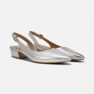 Naturalizer Banks Pointed Toe for Women Silver VW46-0826C6