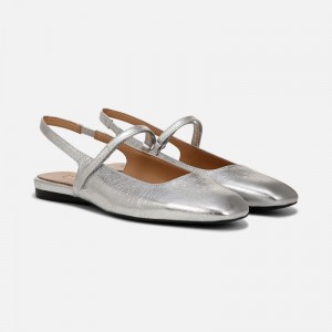 Naturalizer Connie Mary Jane Slingback for Women Silver XG13-1473W5