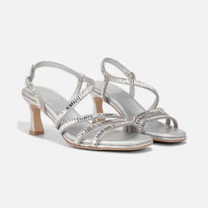 Naturalizer Galaxy 2 Strappy Sandal for Women Silver JR94-5254D0