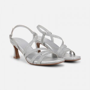 Naturalizer Galaxy Dress Sandal for Women Silver OY83-8923X6