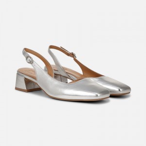 Naturalizer Jayla Slingback Pump for Women Silver JP36-5216M3