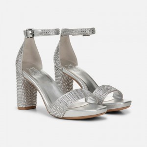 Naturalizer Joy Dress Sandal for Women Silver SS85-1485E1