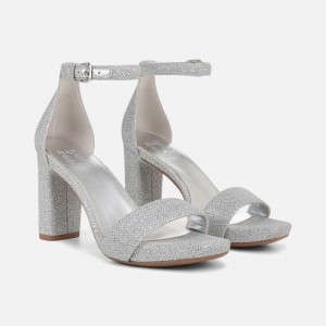 Naturalizer Joy Dress Sandal for Women Silver WD19-0139C7