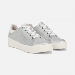 Naturalizer Morrison 2.0 Lace Up Sneaker for Women Silver BW88-4128L7