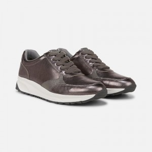 Naturalizer Shay Lace Up Sneaker for Women Silver XE37-0897B3