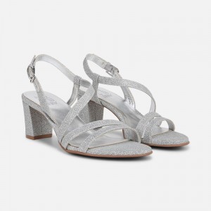 Naturalizer Vanessa Dress Sandal for Women Silver AI53-5443C7