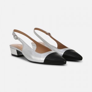 Naturalizer Banks Slingback for Women Silver / Black NG37-5657Q3