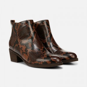 Naturalizer Zaylee Bootie for Women Snake MV74-7744F1