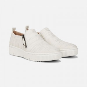 Naturalizer SOUL Turner Slip On Sneaker for Women White Metallic QX00-9660B2