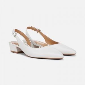 Naturalizer Banks Pointed Toe for Women White QB13-9853O4