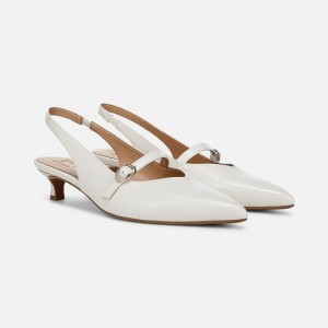 Naturalizer Grayson Mary Jane Slingback for Women White LE55-3435A7