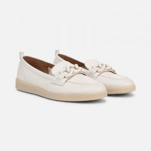 Naturalizer Kateri Bit Loafer for Women White AI56-4386W5