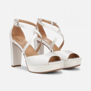 Naturalizer Melody Dress Sandal for Women White EK38-8338W3