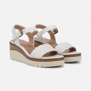 Naturalizer SOUL Graciela Wedge Sandal for Women White LN51-4451D9