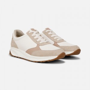 Naturalizer Shay Lace Up Sneaker for Women White / Beige ID42-6542D7