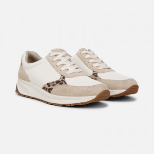 Naturalizer Shay Lace Up Sneaker for Women White / Leopard AZ93-0793O9