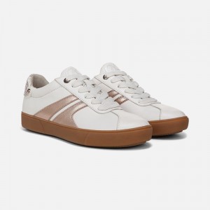 Naturalizer Medina Lace Up Sneaker for Women White / Rose Gold AB75-8865O5