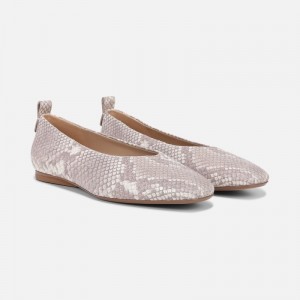 Naturalizer 27 Edit Carla Flat for Women White / Snake FP47-1357J1