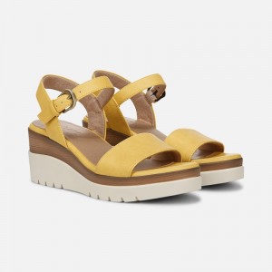 Naturalizer SOUL Graciela Wedge Sandal for Women Yellow QA19-4599X0